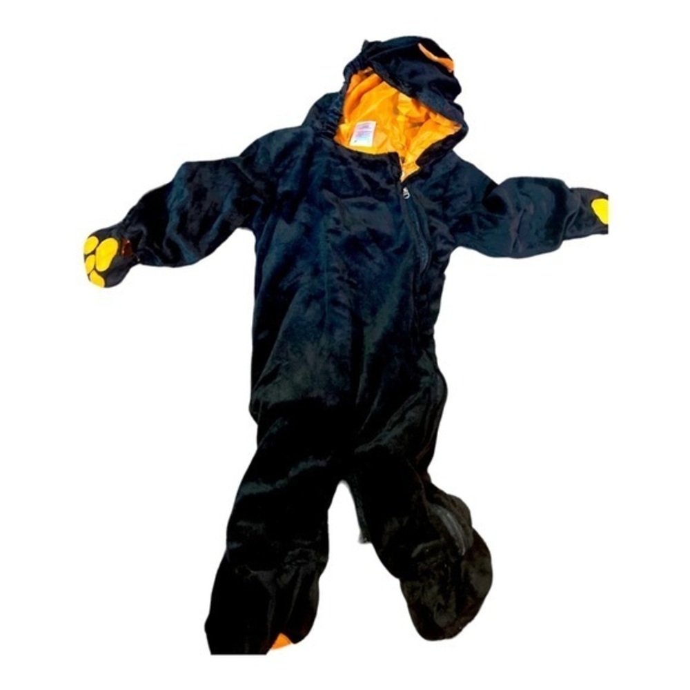 Baby black cat Halloween costume.